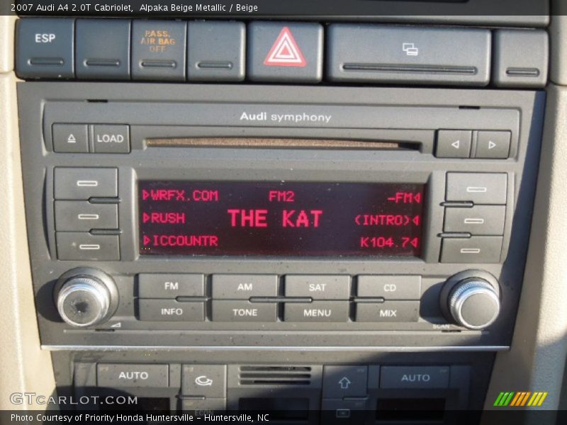 Alpaka Beige Metallic / Beige 2007 Audi A4 2.0T Cabriolet