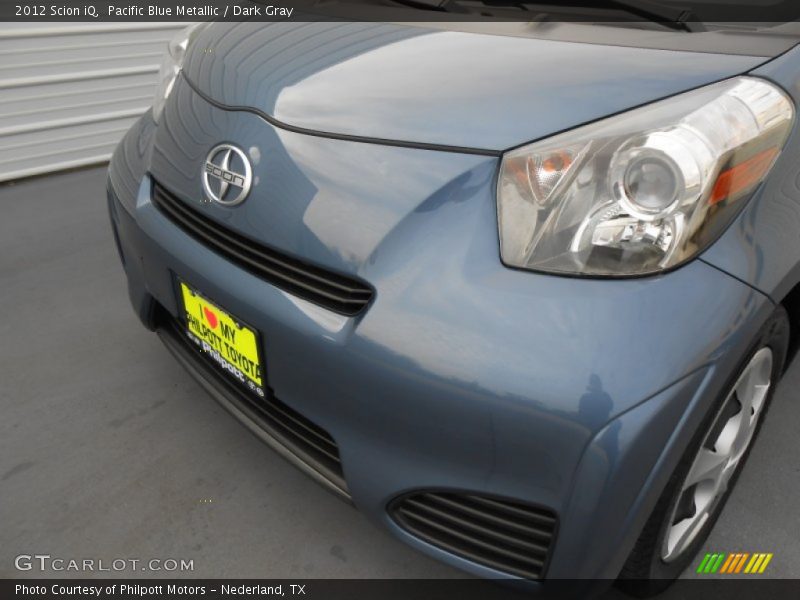 Pacific Blue Metallic / Dark Gray 2012 Scion iQ