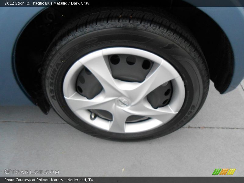 Pacific Blue Metallic / Dark Gray 2012 Scion iQ