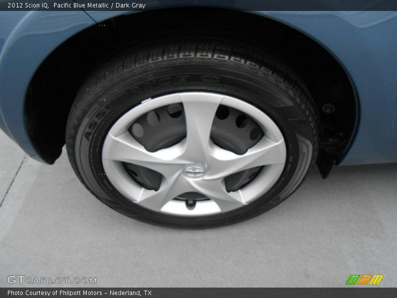 Pacific Blue Metallic / Dark Gray 2012 Scion iQ