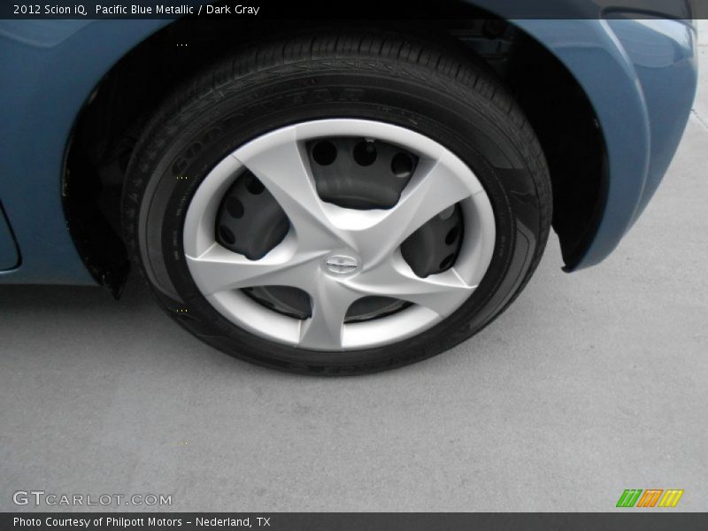 Pacific Blue Metallic / Dark Gray 2012 Scion iQ