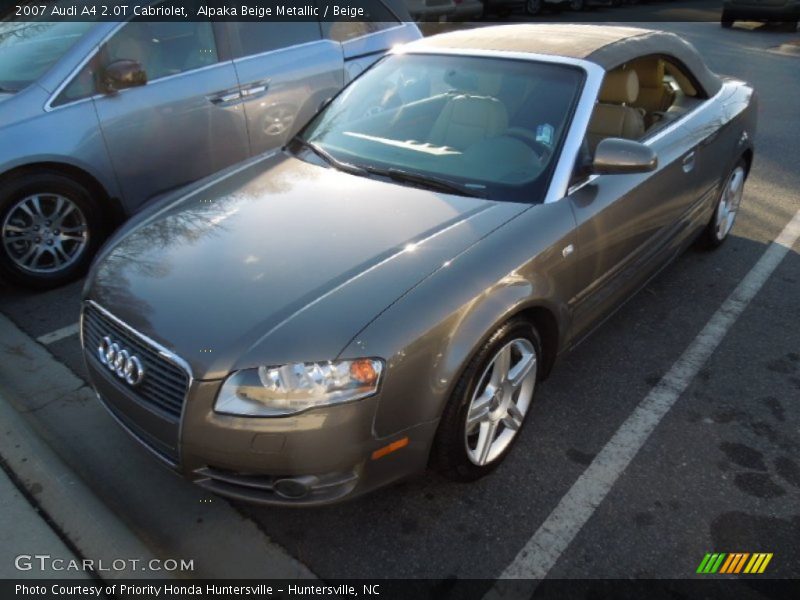 Alpaka Beige Metallic / Beige 2007 Audi A4 2.0T Cabriolet