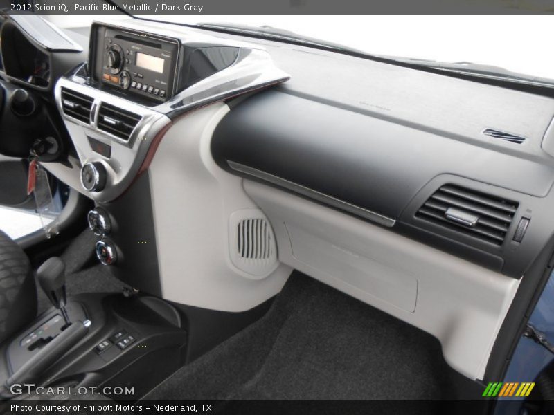 Pacific Blue Metallic / Dark Gray 2012 Scion iQ