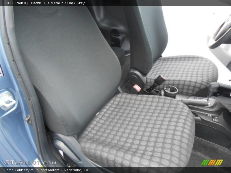 Pacific Blue Metallic / Dark Gray 2012 Scion iQ