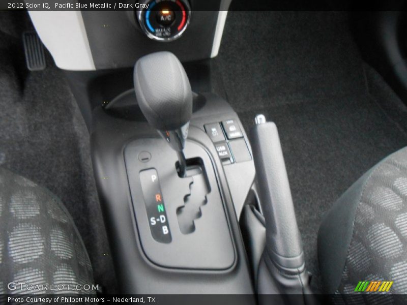 Pacific Blue Metallic / Dark Gray 2012 Scion iQ