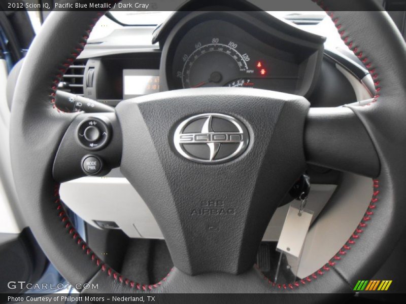 Pacific Blue Metallic / Dark Gray 2012 Scion iQ
