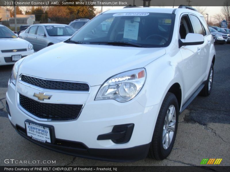 Summit White / Light Titanium/Jet Black 2013 Chevrolet Equinox LT AWD