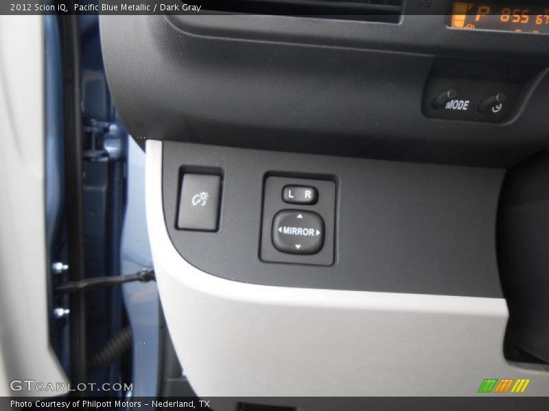 Pacific Blue Metallic / Dark Gray 2012 Scion iQ