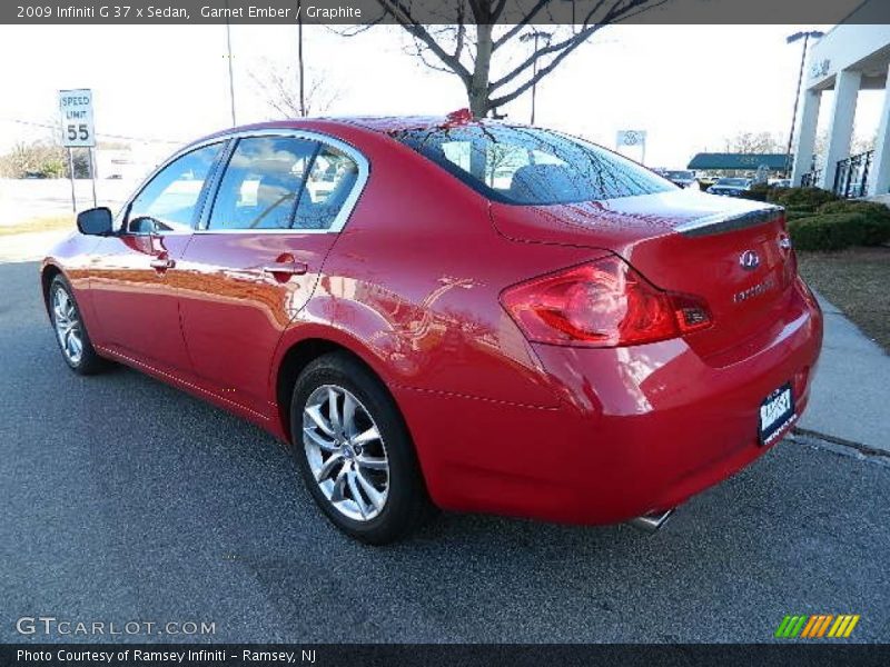 Garnet Ember / Graphite 2009 Infiniti G 37 x Sedan