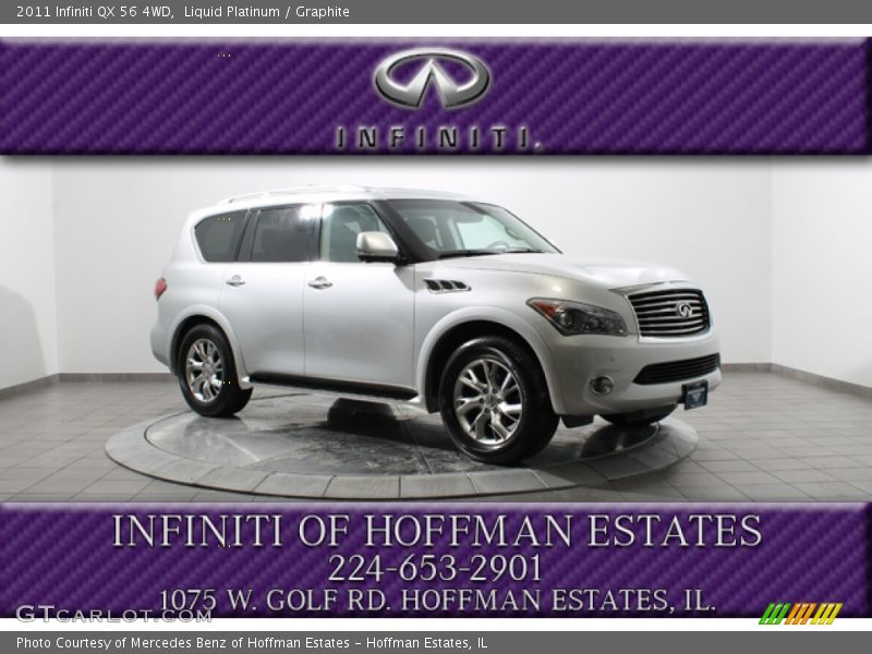 Liquid Platinum / Graphite 2011 Infiniti QX 56 4WD