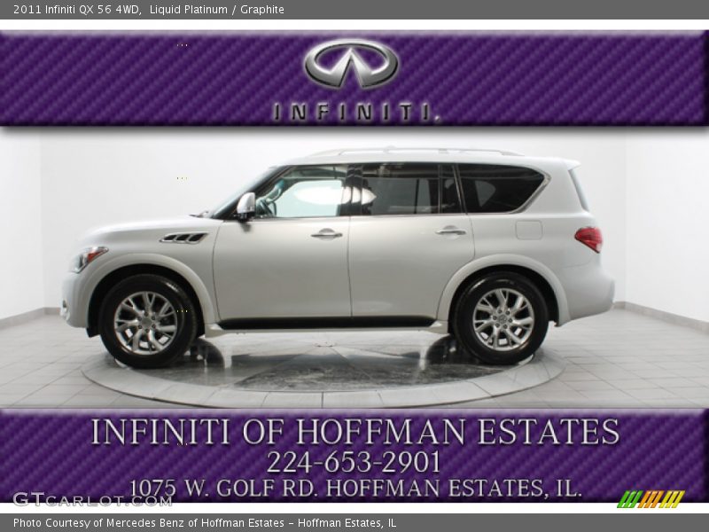 Liquid Platinum / Graphite 2011 Infiniti QX 56 4WD