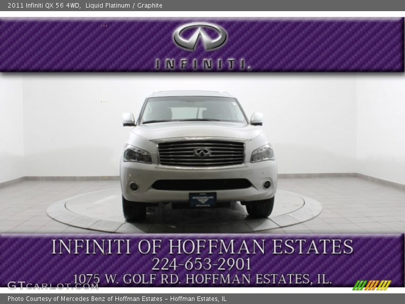 Liquid Platinum / Graphite 2011 Infiniti QX 56 4WD