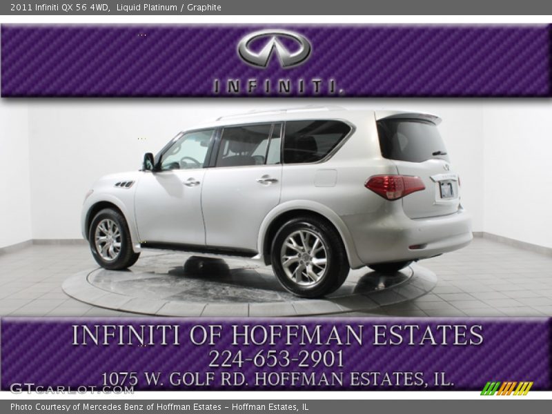 Liquid Platinum / Graphite 2011 Infiniti QX 56 4WD