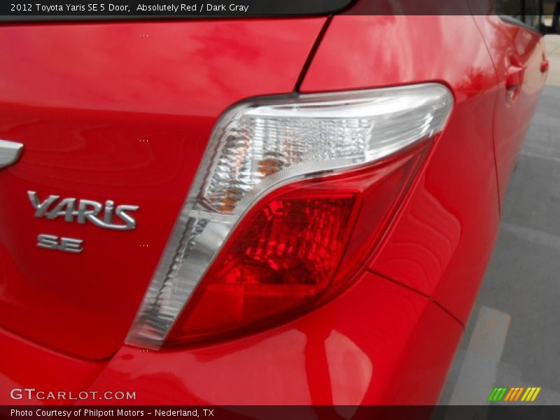 Absolutely Red / Dark Gray 2012 Toyota Yaris SE 5 Door