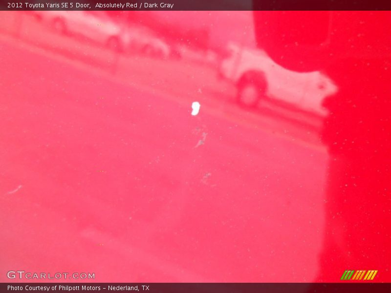 Absolutely Red / Dark Gray 2012 Toyota Yaris SE 5 Door