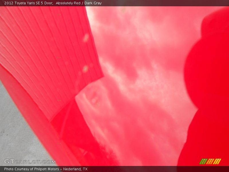 Absolutely Red / Dark Gray 2012 Toyota Yaris SE 5 Door