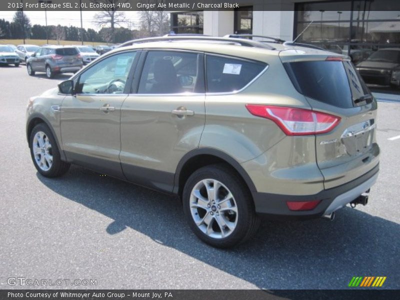 Ginger Ale Metallic / Charcoal Black 2013 Ford Escape SEL 2.0L EcoBoost 4WD