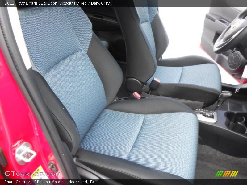 Absolutely Red / Dark Gray 2012 Toyota Yaris SE 5 Door