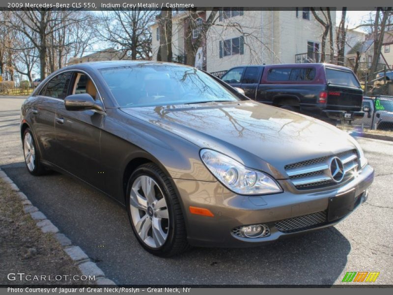 Indium Grey Metallic / Cashmere 2009 Mercedes-Benz CLS 550