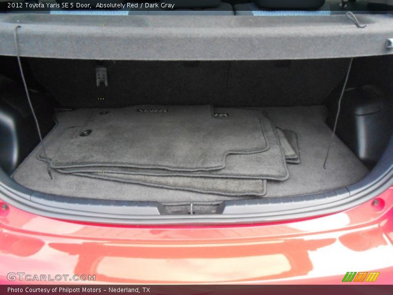 Absolutely Red / Dark Gray 2012 Toyota Yaris SE 5 Door