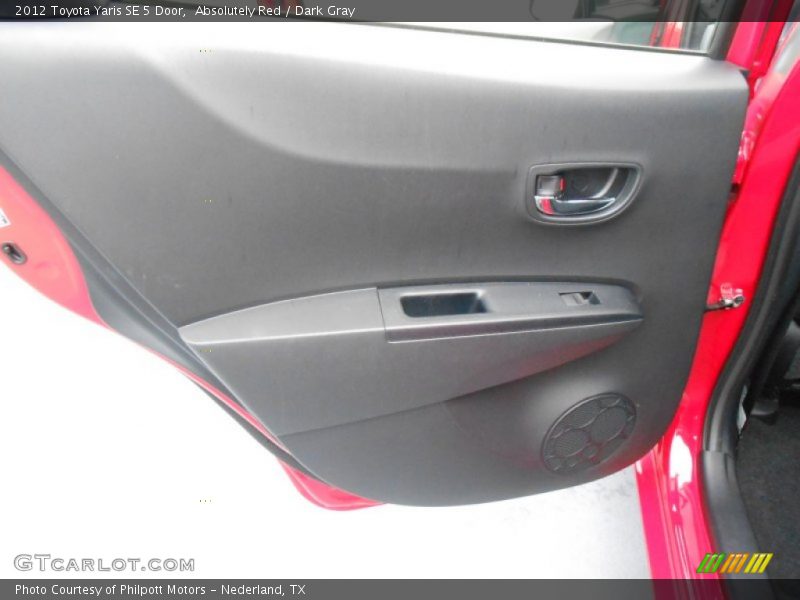 Absolutely Red / Dark Gray 2012 Toyota Yaris SE 5 Door