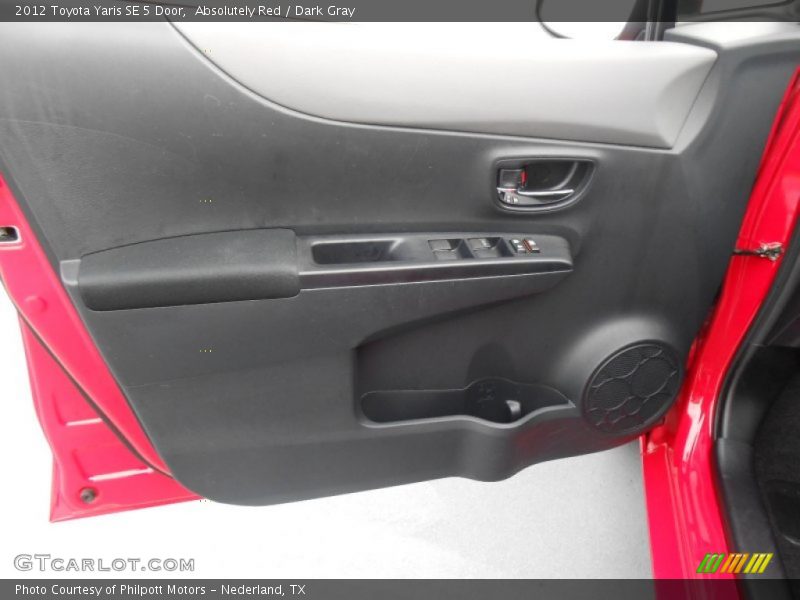 Absolutely Red / Dark Gray 2012 Toyota Yaris SE 5 Door