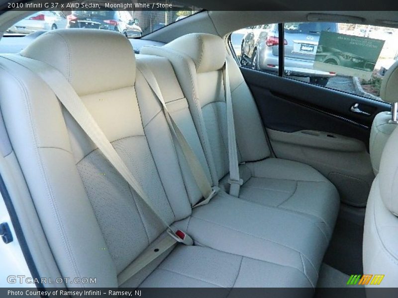 Moonlight White / Stone 2010 Infiniti G 37 x AWD Sedan