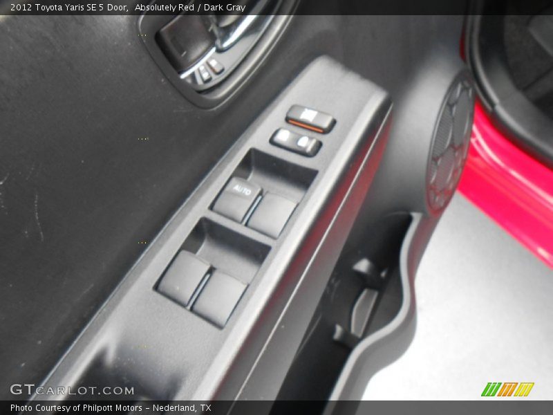 Absolutely Red / Dark Gray 2012 Toyota Yaris SE 5 Door