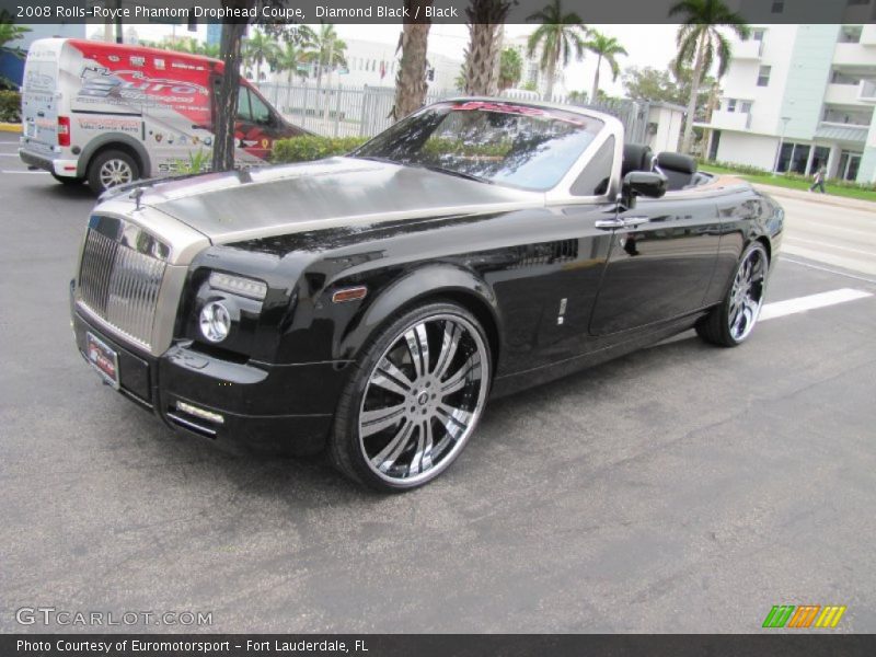 Diamond Black / Black 2008 Rolls-Royce Phantom Drophead Coupe