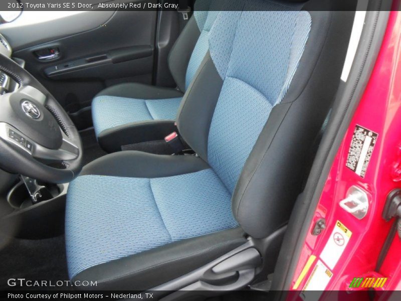 Absolutely Red / Dark Gray 2012 Toyota Yaris SE 5 Door
