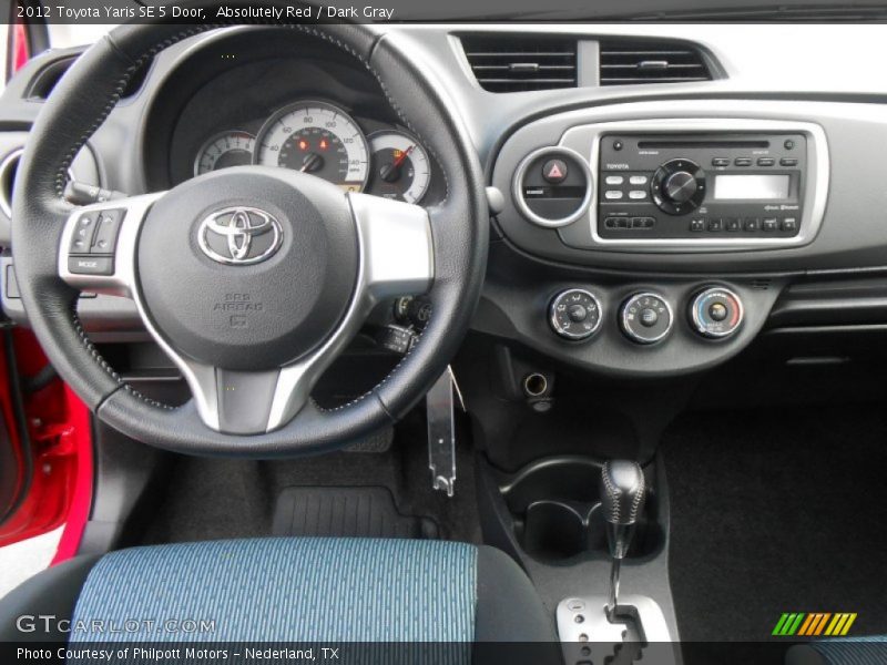 Absolutely Red / Dark Gray 2012 Toyota Yaris SE 5 Door