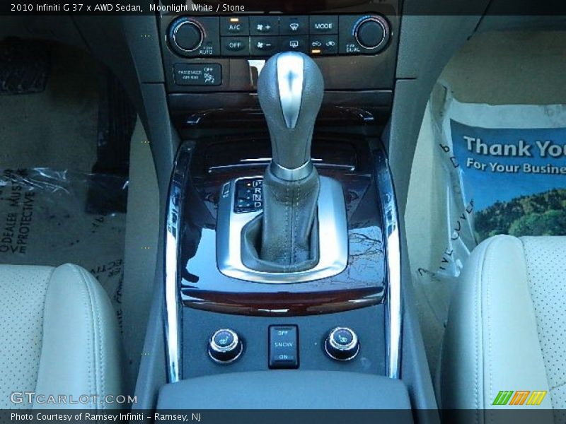 Moonlight White / Stone 2010 Infiniti G 37 x AWD Sedan