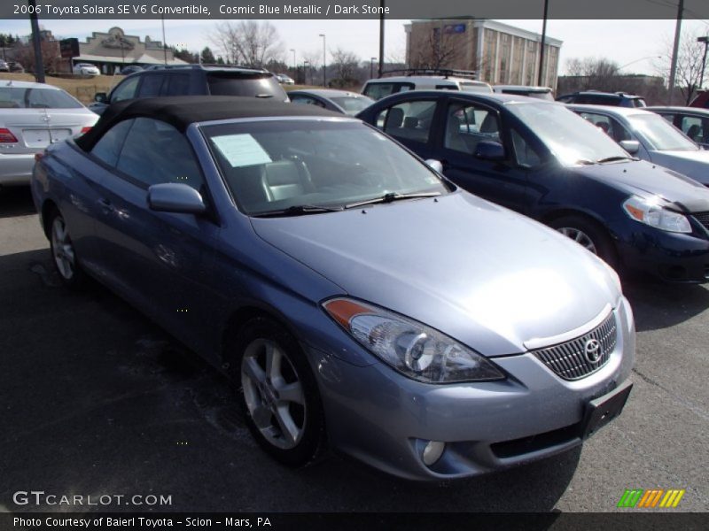 Cosmic Blue Metallic / Dark Stone 2006 Toyota Solara SE V6 Convertible