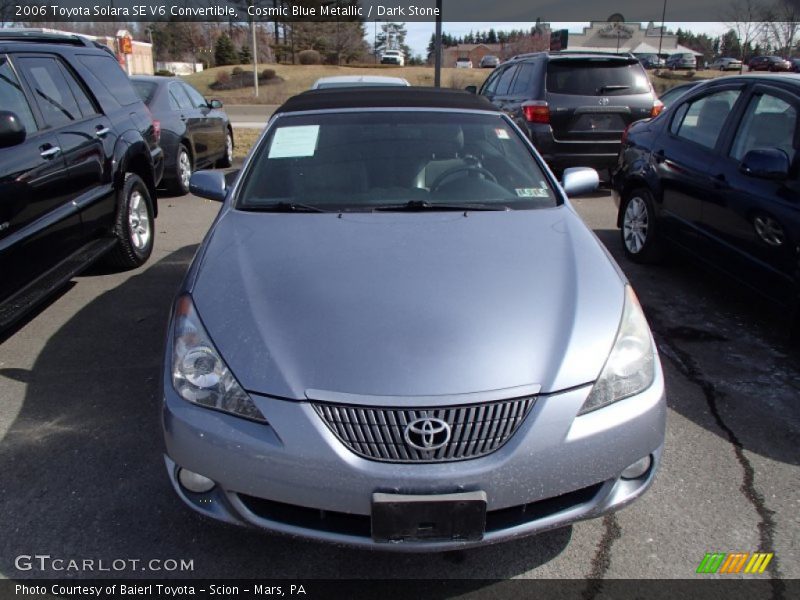 Cosmic Blue Metallic / Dark Stone 2006 Toyota Solara SE V6 Convertible