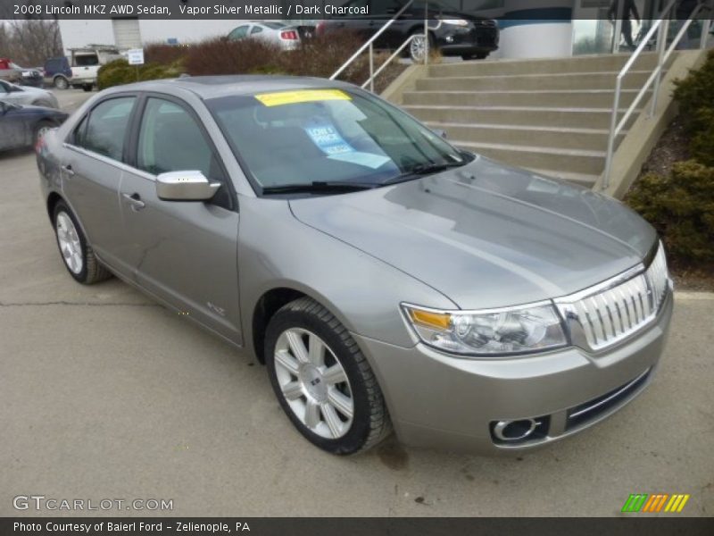 Vapor Silver Metallic / Dark Charcoal 2008 Lincoln MKZ AWD Sedan