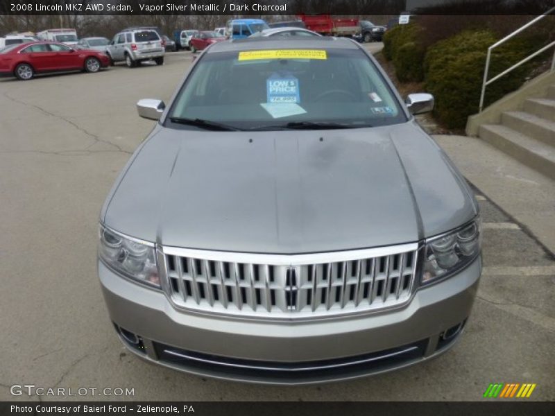 Vapor Silver Metallic / Dark Charcoal 2008 Lincoln MKZ AWD Sedan