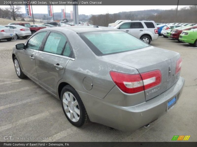Vapor Silver Metallic / Dark Charcoal 2008 Lincoln MKZ AWD Sedan