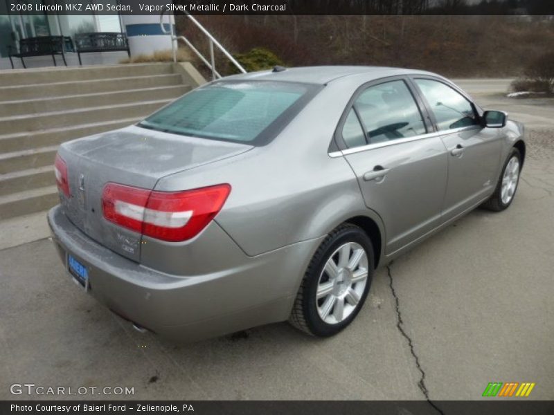 Vapor Silver Metallic / Dark Charcoal 2008 Lincoln MKZ AWD Sedan