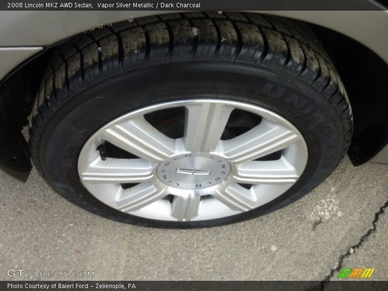 Vapor Silver Metallic / Dark Charcoal 2008 Lincoln MKZ AWD Sedan
