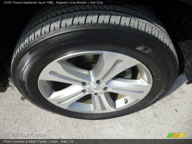 Magnetic Gray Metallic / Ash Gray 2008 Toyota Highlander Sport 4WD