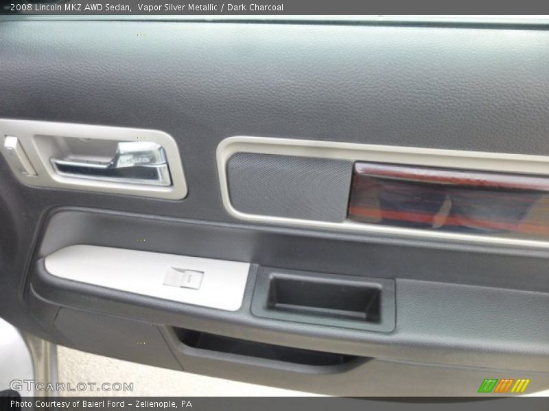 Vapor Silver Metallic / Dark Charcoal 2008 Lincoln MKZ AWD Sedan
