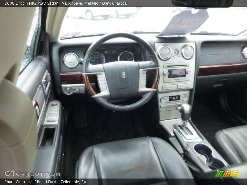 Vapor Silver Metallic / Dark Charcoal 2008 Lincoln MKZ AWD Sedan