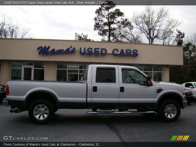 Silver Metallic / Camel 2008 Ford F250 Super Duty Lariat Crew Cab 4x4