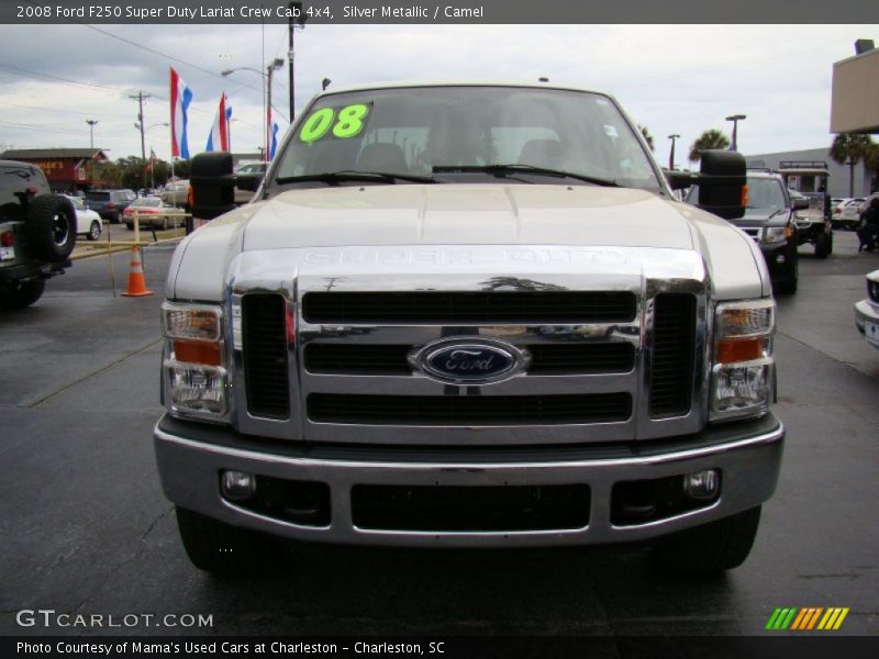 Silver Metallic / Camel 2008 Ford F250 Super Duty Lariat Crew Cab 4x4