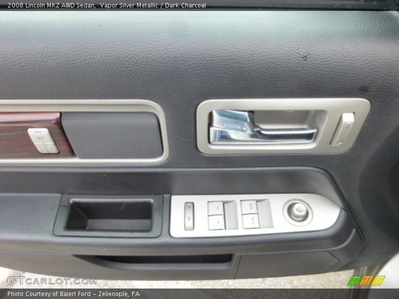 Vapor Silver Metallic / Dark Charcoal 2008 Lincoln MKZ AWD Sedan