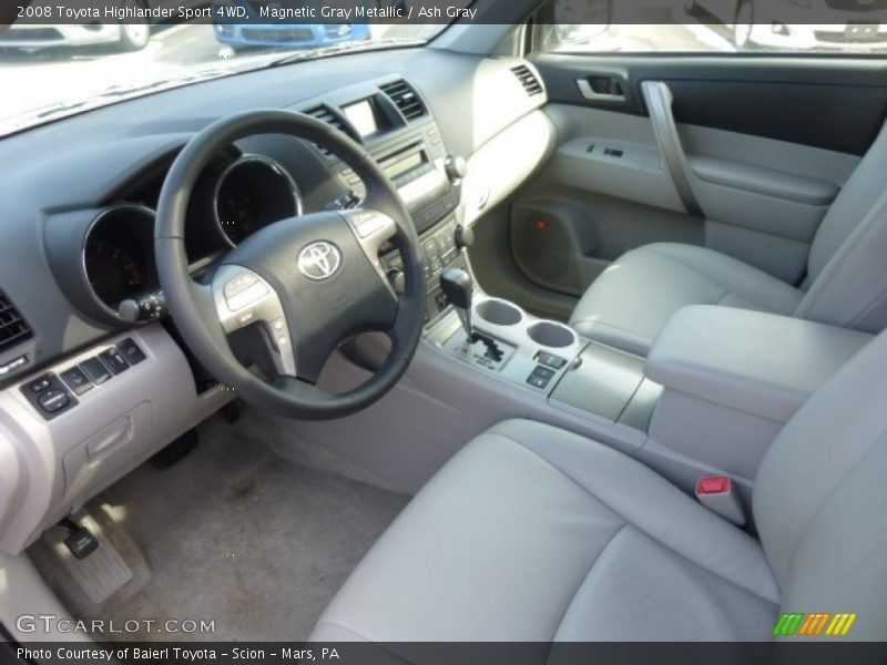 Ash Gray Interior - 2008 Highlander Sport 4WD 