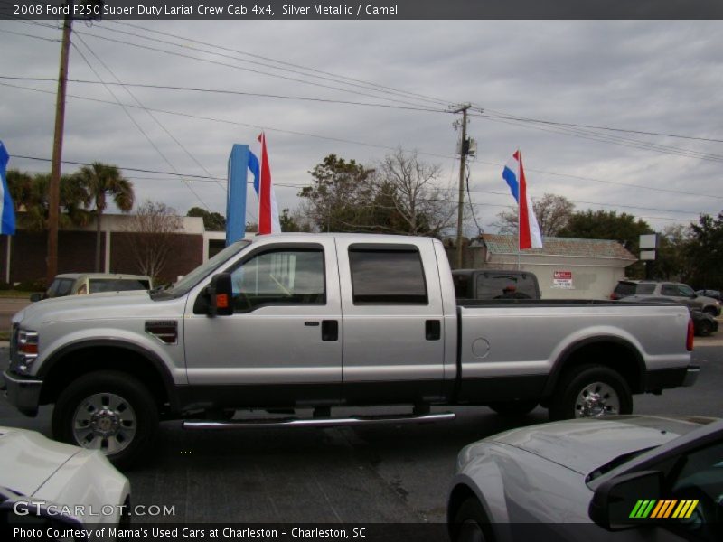 Silver Metallic / Camel 2008 Ford F250 Super Duty Lariat Crew Cab 4x4
