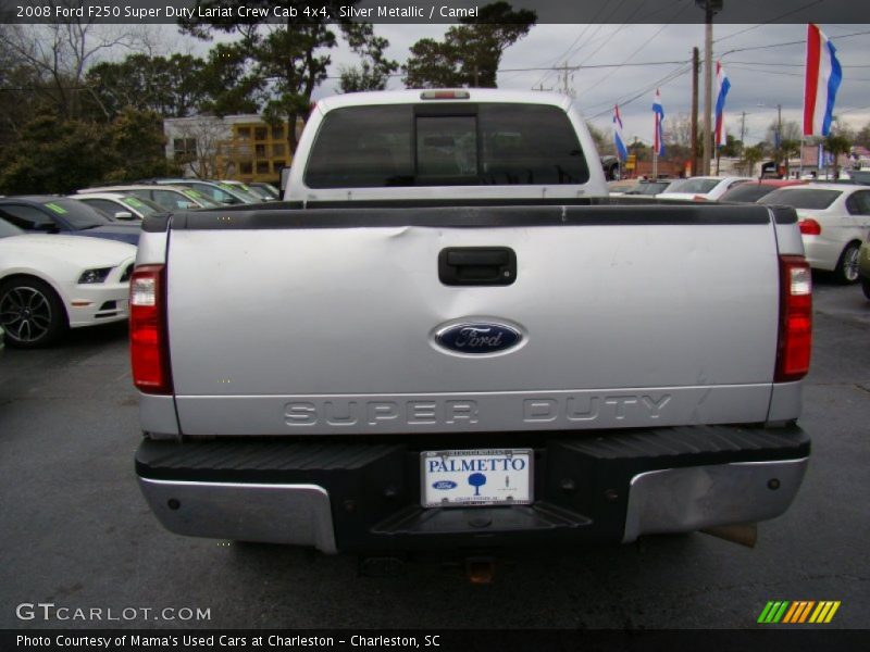 Silver Metallic / Camel 2008 Ford F250 Super Duty Lariat Crew Cab 4x4
