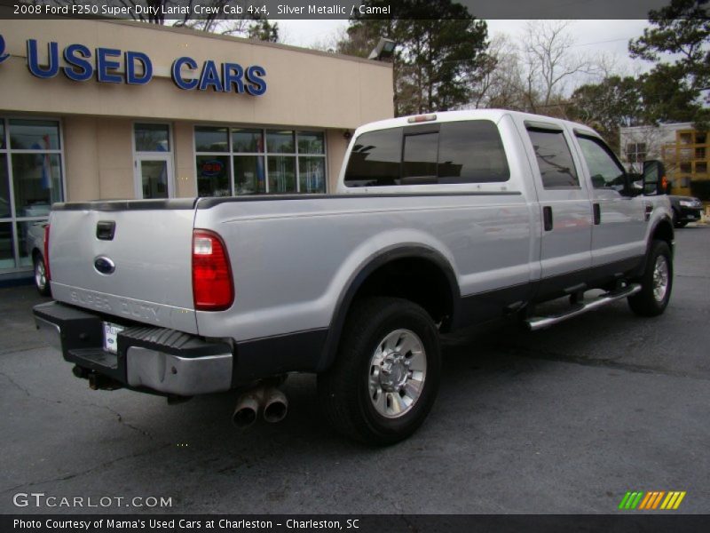 Silver Metallic / Camel 2008 Ford F250 Super Duty Lariat Crew Cab 4x4