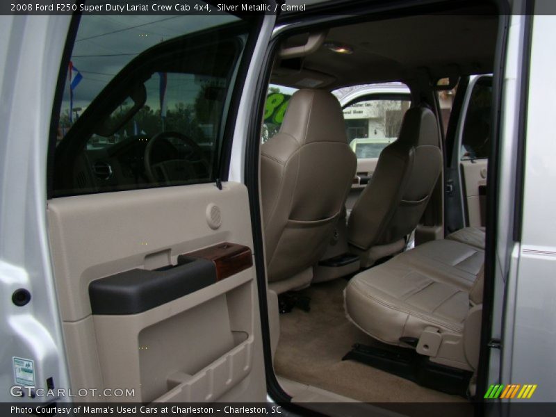 Silver Metallic / Camel 2008 Ford F250 Super Duty Lariat Crew Cab 4x4